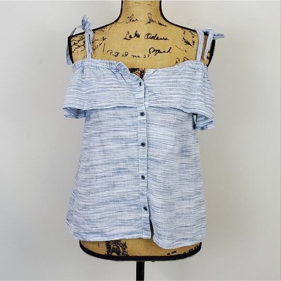 Lucky Brand Linen top sz XS - Picture 1 of 5